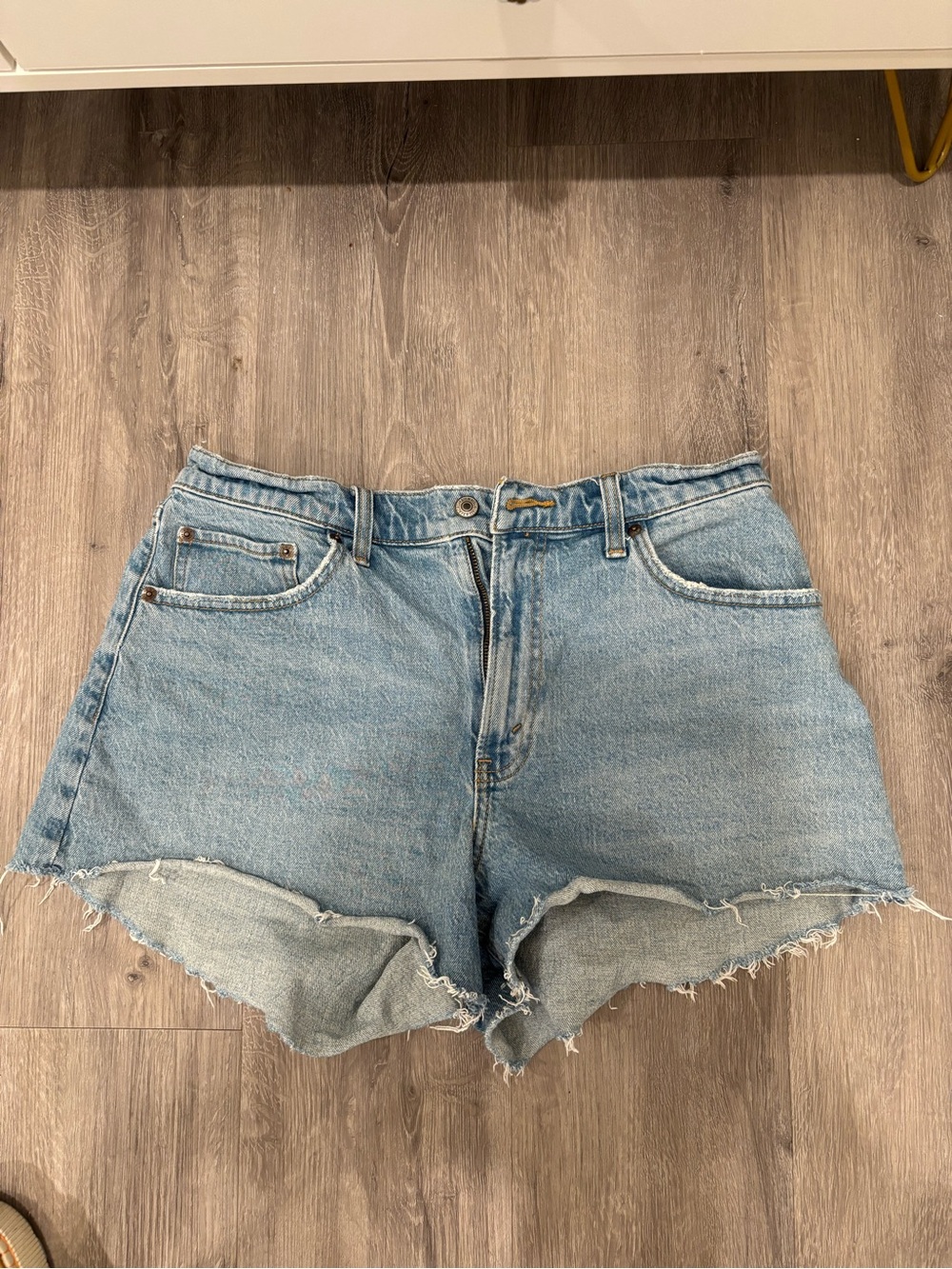 Women's Light Blue Denim Cutoff Shorts